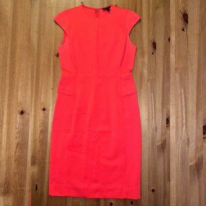 J Crew Blood Orange/Red Work Dress | Sz 4